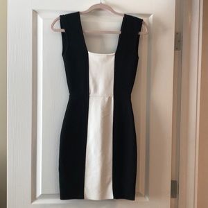 Black & White BCBG MaxAzria bodycon dress